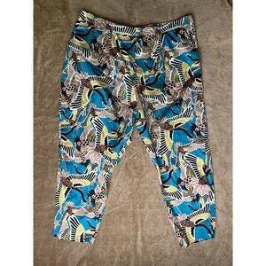 NWT Terea‎ By Andrea Pitter Enamel Blue Crane Print Women's Size 3X